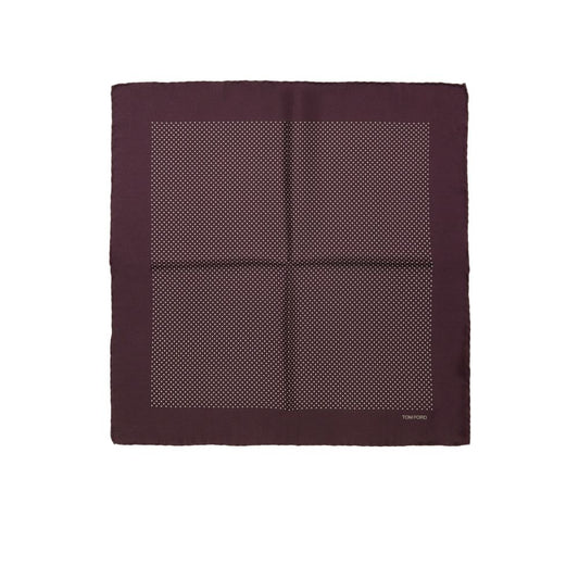 Tom Ford Bordeaux Silk Pocket Square