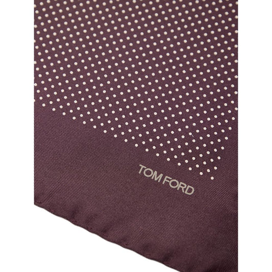 Tom Ford Bordeaux Silk Pocket Square