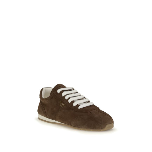 Prada Brown Calf Leather Bos Taurus Sneakers
