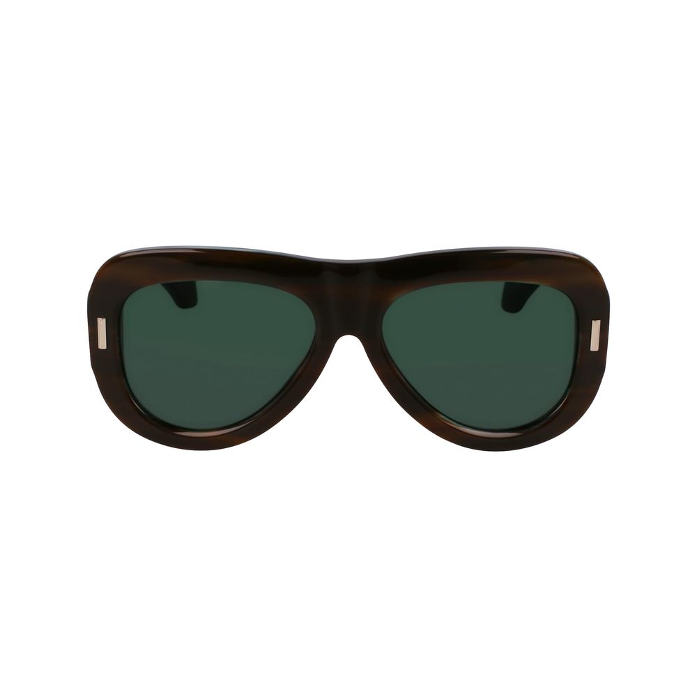 Ferragamo Green Acetate Sunglasses