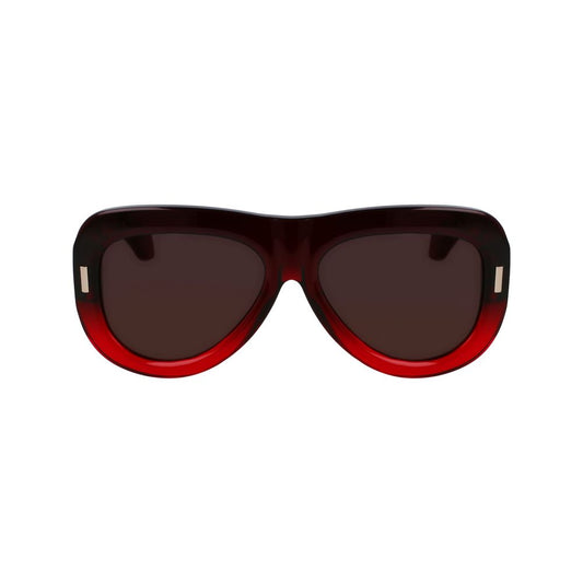 Ferragamo Red Acetate Sunglasses