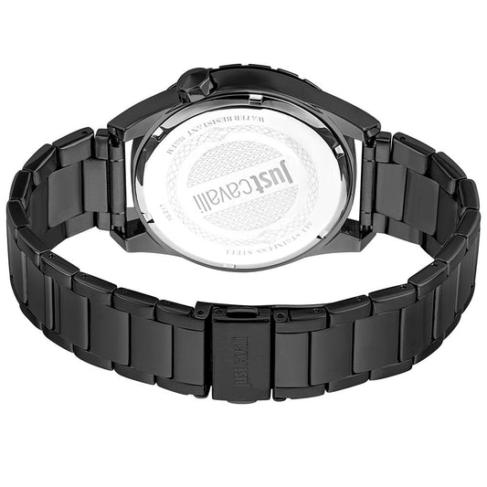 Just Cavalli Black Stainless Steel Dress Watch