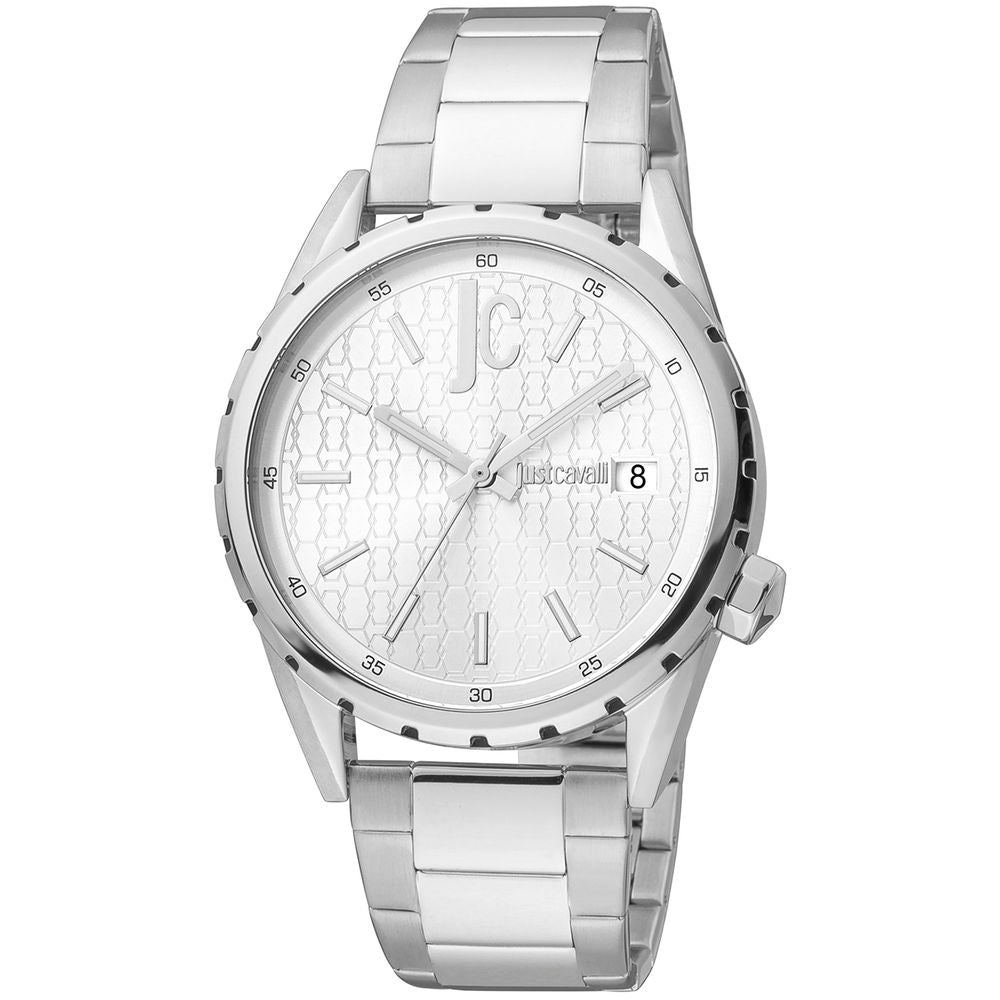 Just Cavalli Gray Stainless Steel Dress Watch