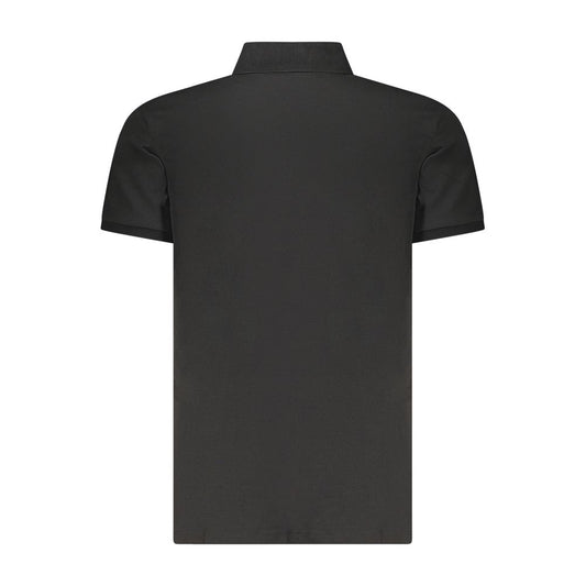 Calvin Klein Black Cotton Men Polo Shirt