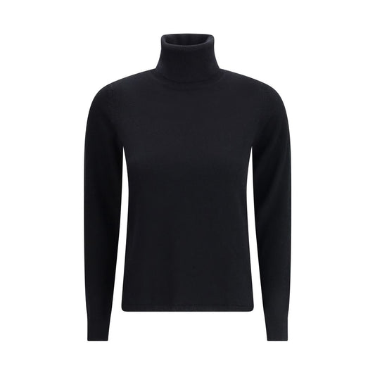 Max Mara Black Wool Turtleneck