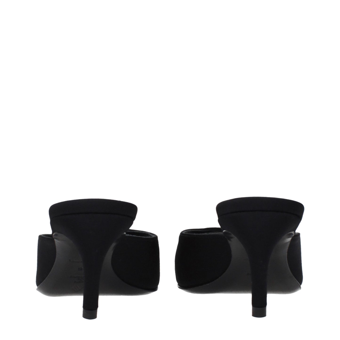 The Attico Black Fabric Sandals