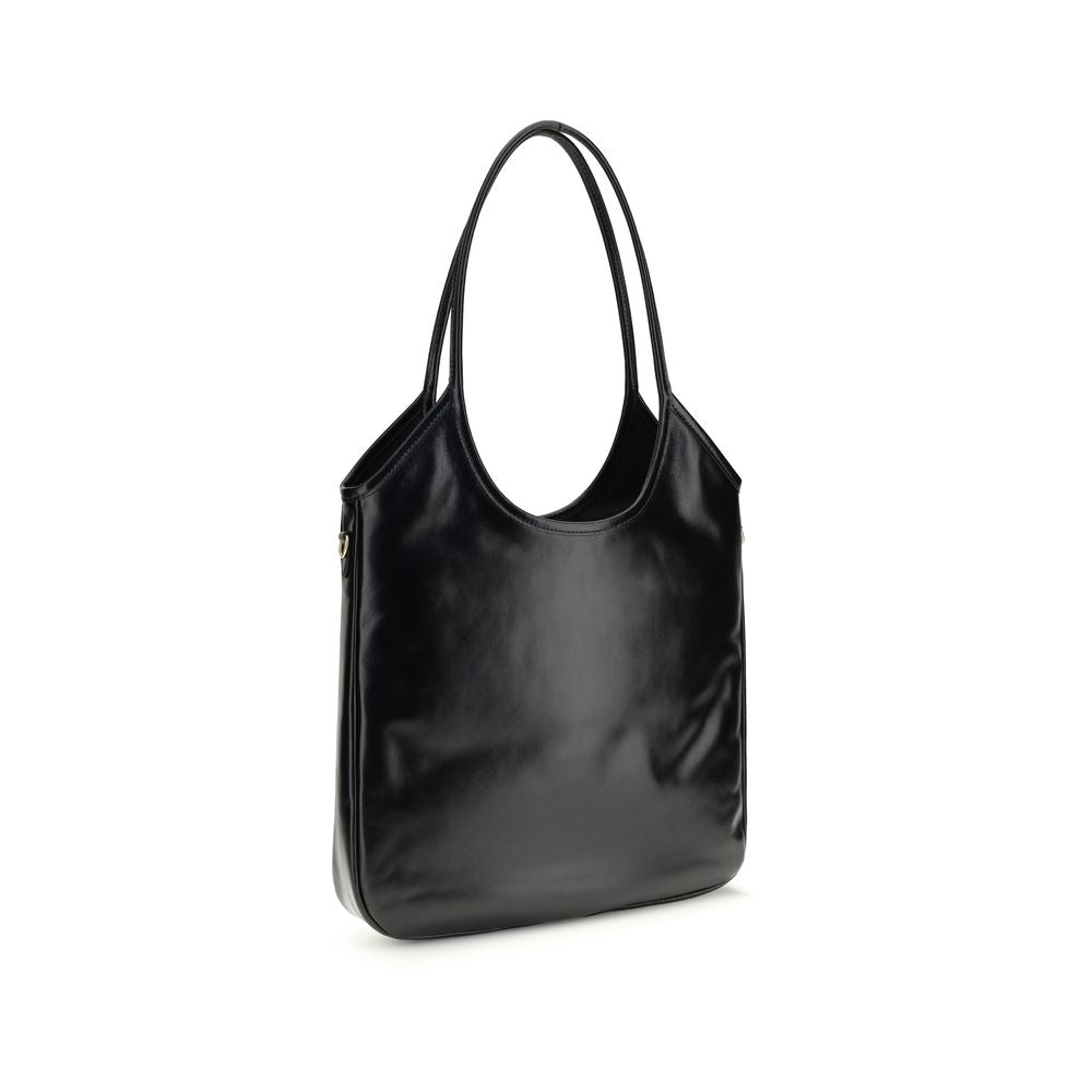 Miu Miu Black Calf Leather Bos Taurus Shoulder Bag