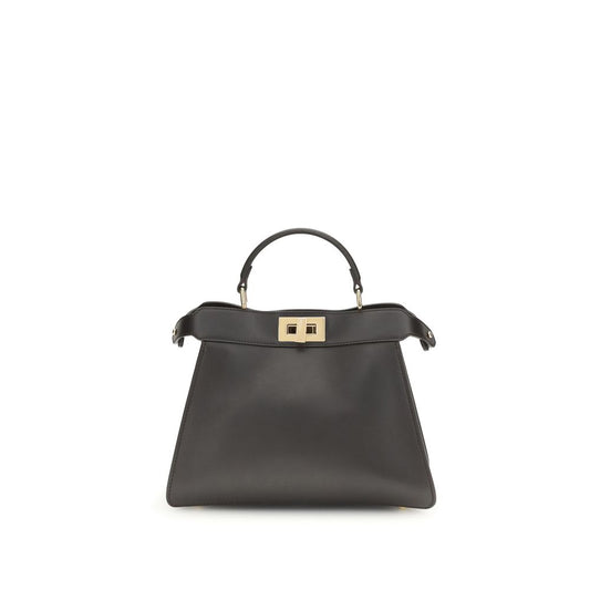 Fendi Brown Calf Leather Bos Taurus Handbag