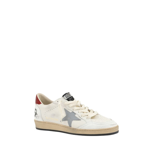 Golden Goose Cream Calf Leather Bos Taurus Low Top Sneakers