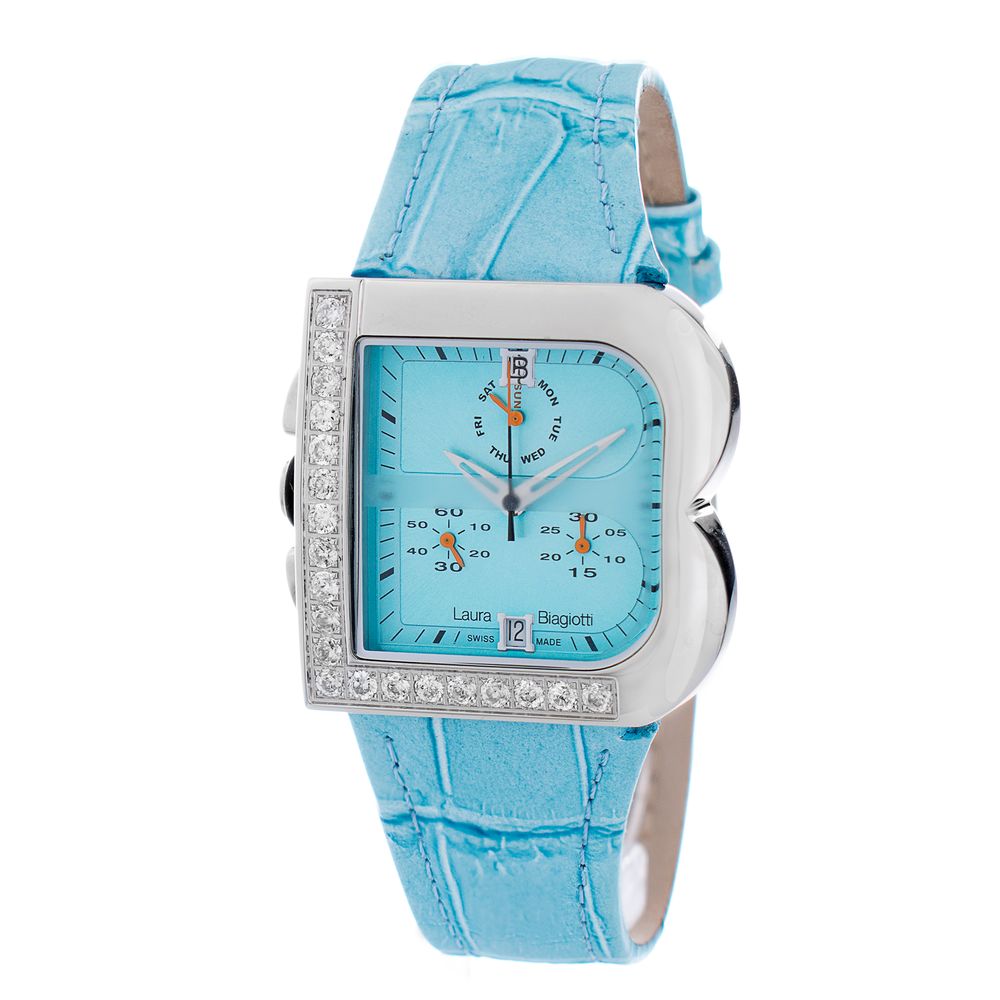 Laura Biagiotti Blue Stainless Steel Dress Watch
