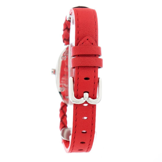 Laura Biagiotti Red Leather Dress Watch