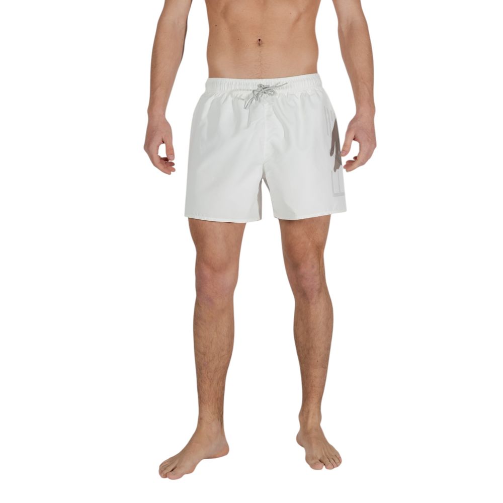 EA7 Emporio Armani Bicolor Polyester Swim Shorts