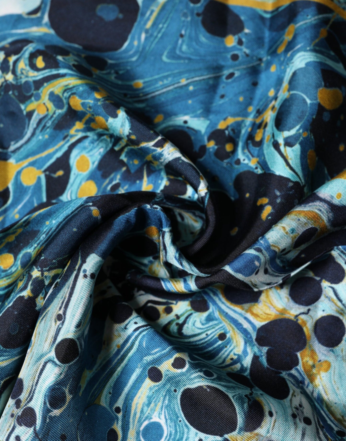 Dolce & Gabbana Multicolor Marble Square Foulard Scarf