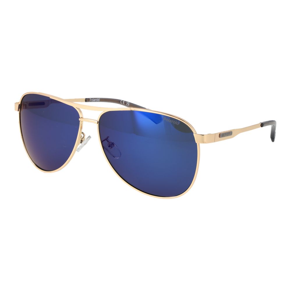 Polaroid Gold Stainless Steel Sunglasses