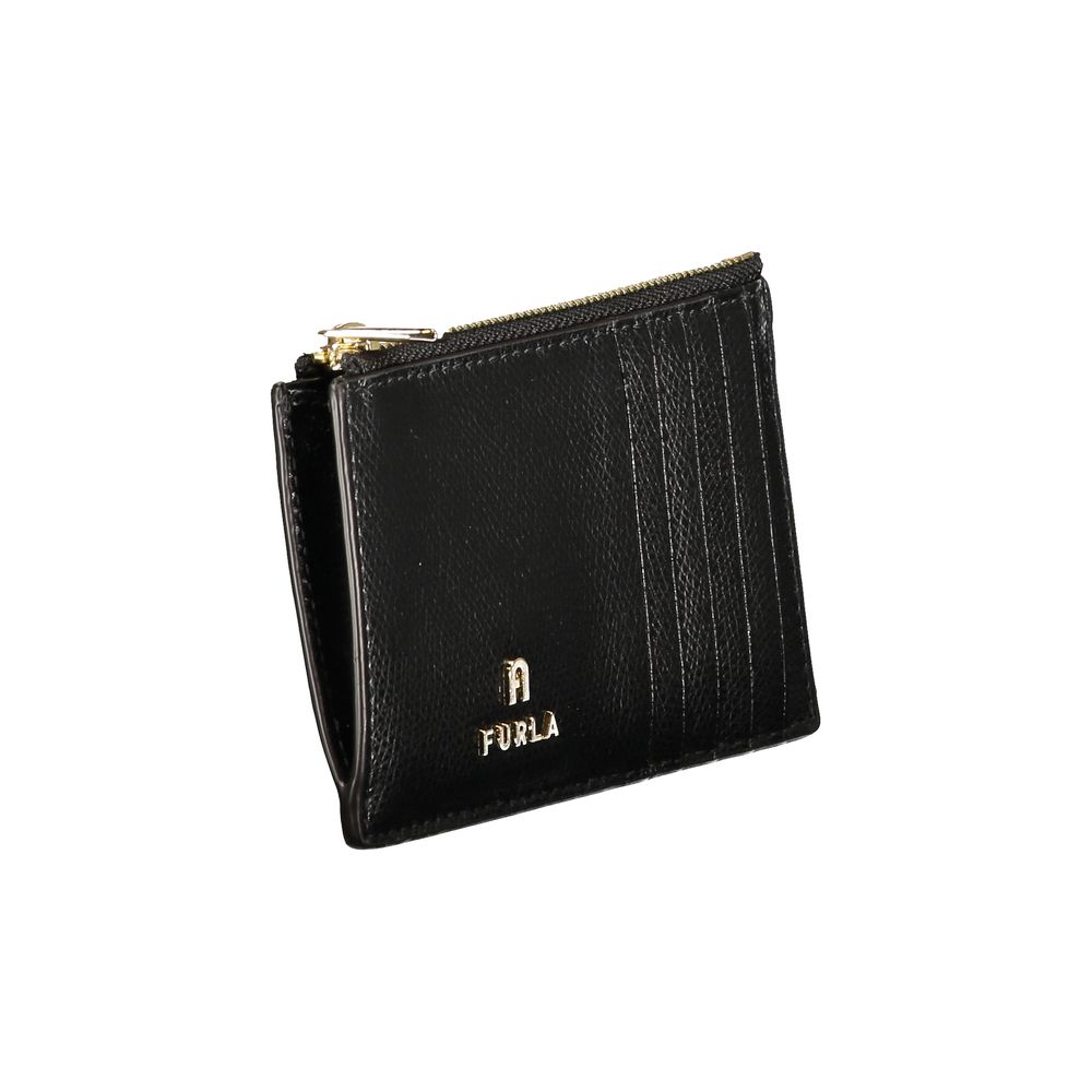 Furla Black Leather Women Wallet
