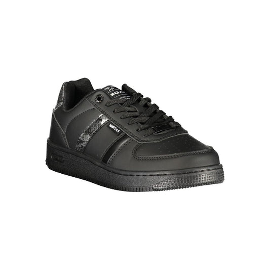 Gas Black Polyurethane Women's Sneaker
