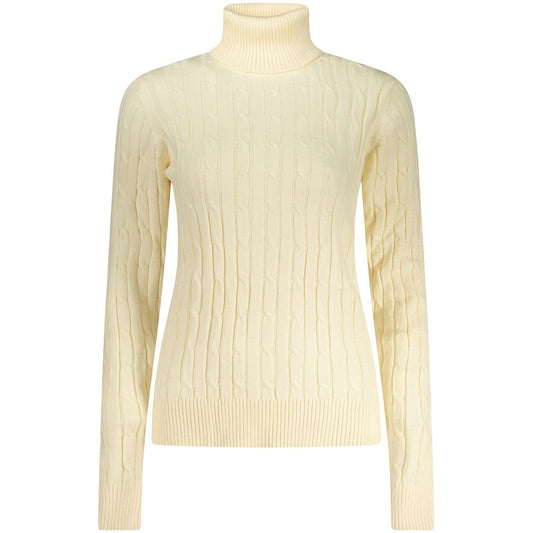 Norway 1963 White Viscose Women's Turtleneck Sweater