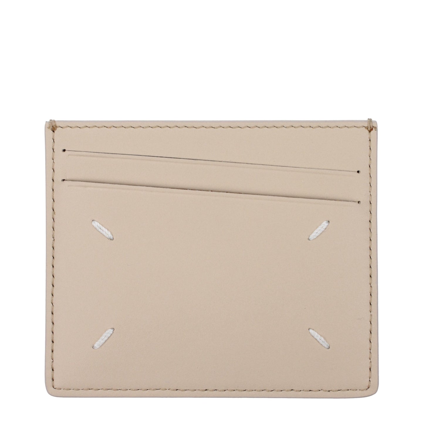 Maison Margiela Beige Leather Cardholder