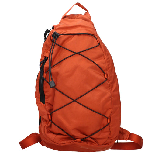 C.P. Company Orange Fabric Crossbody Bag
