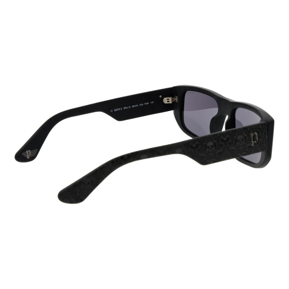 Police Black Cellulose Acetate Sunglasses