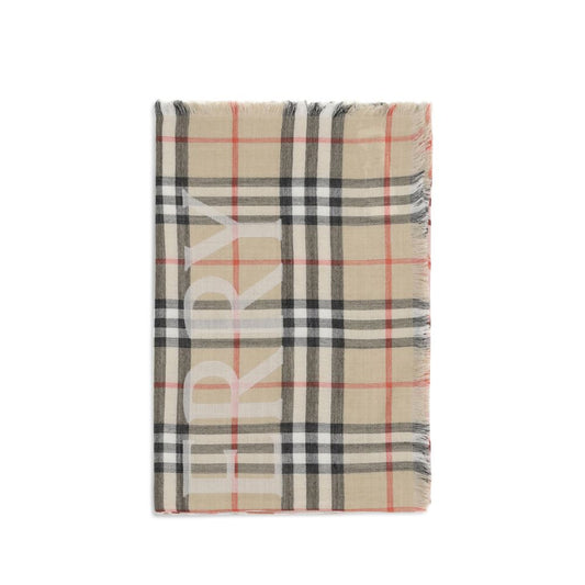 Burberry Beige Wool Scarf