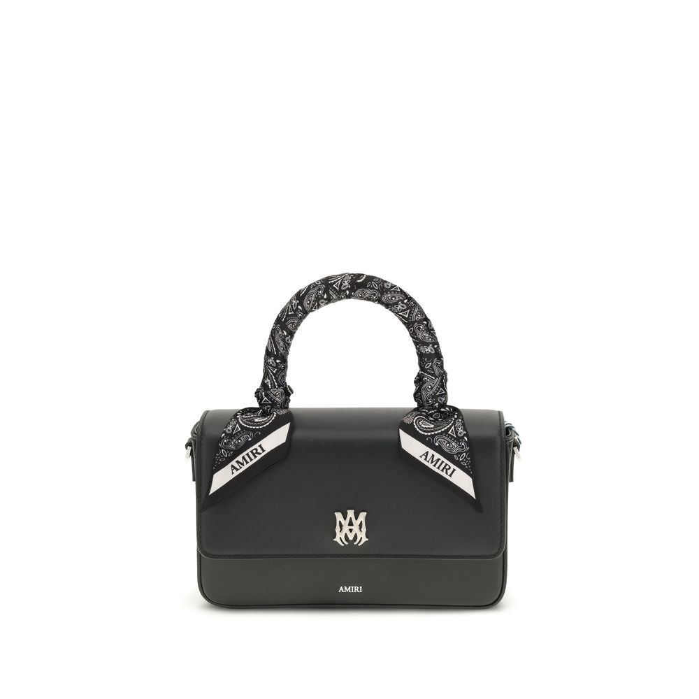 Amiri Black Calf Leather Bos Taurus Shoulder Bag
