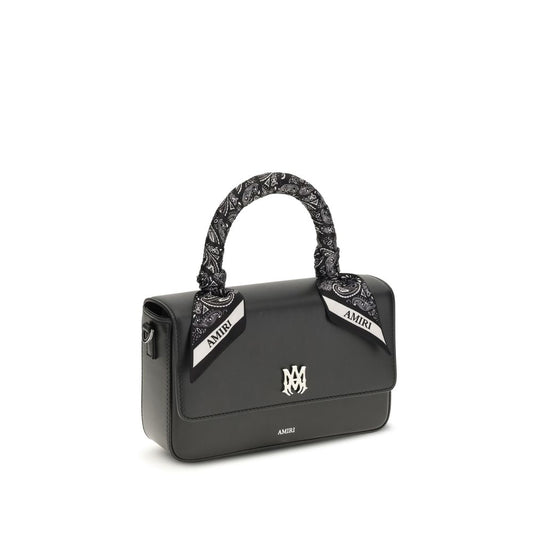 Amiri Black Calf Leather Bos Taurus Shoulder Bag