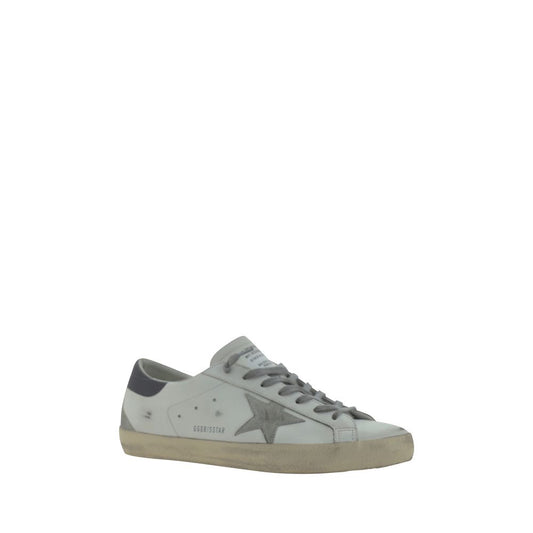 Golden Goose White Calf Leather Bos Taurus Low Top Sneakers