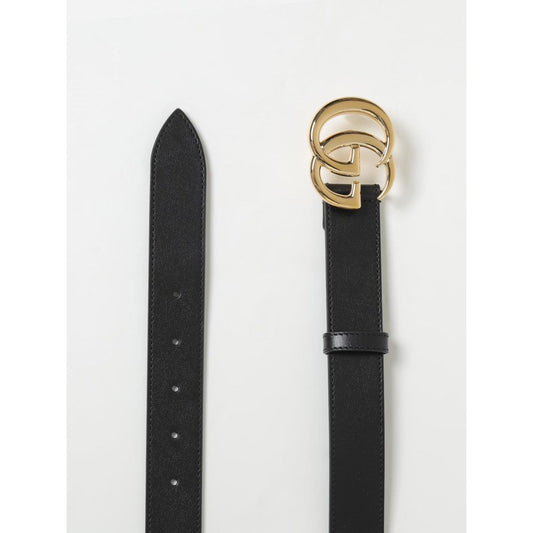 Gucci Black Leather Regular Belt