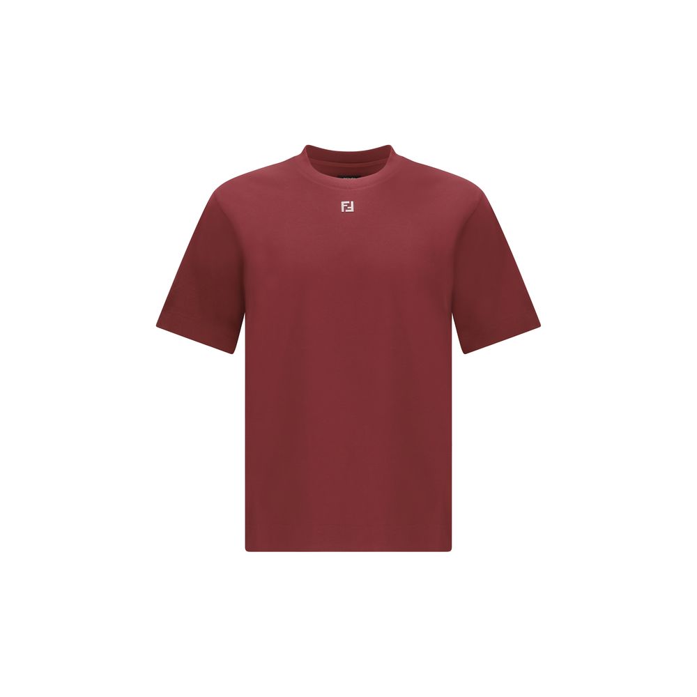 Fendi Bordeaux Cotton T-Shirt