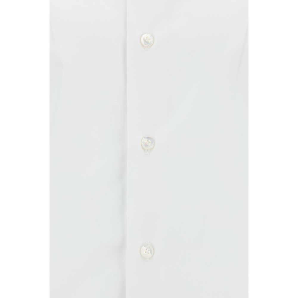 Finamore White Cotton Dress Shirt