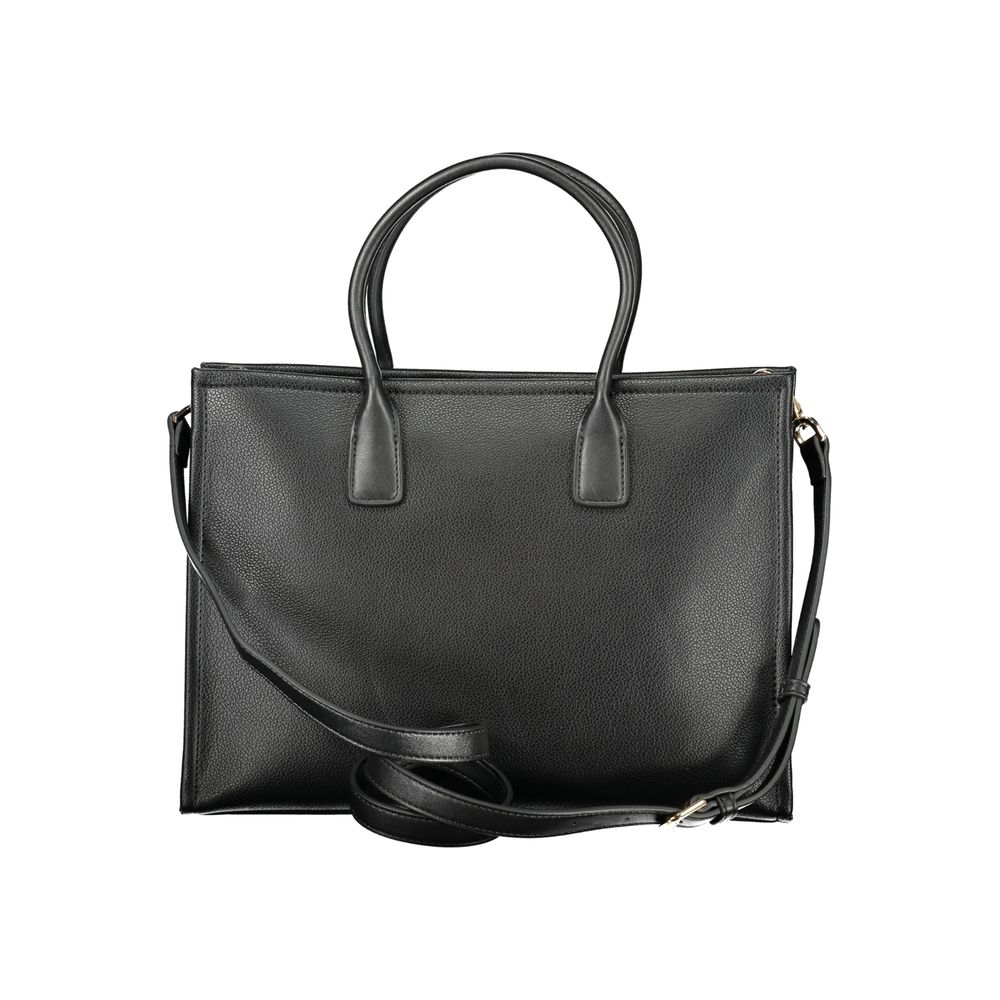 Mario Valentino Black Polyurethane Women Handbag