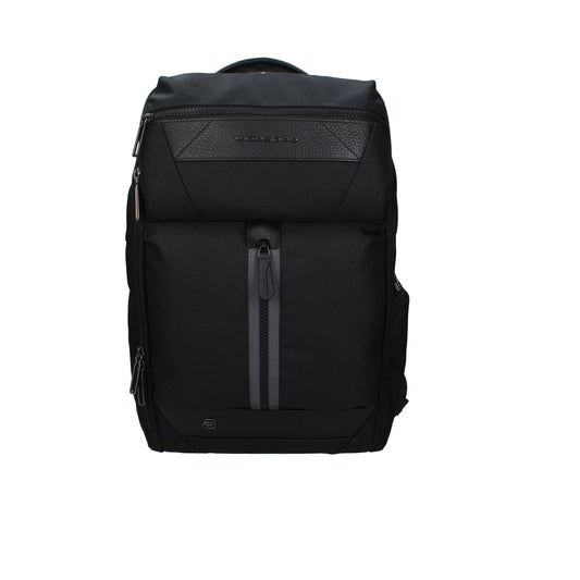 Piquadro Black Fabric Backpack