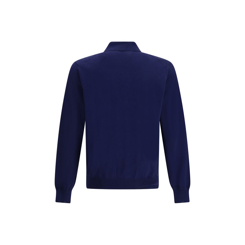 Tom Ford Blue Cotton Polo Shirt