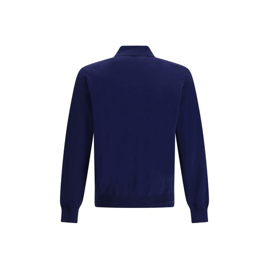 Tom Ford Blue Cotton Polo Shirt