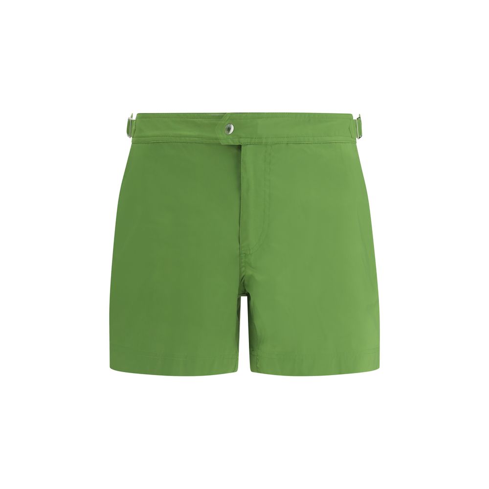 Tom Ford Green Polyester Swim Shorts