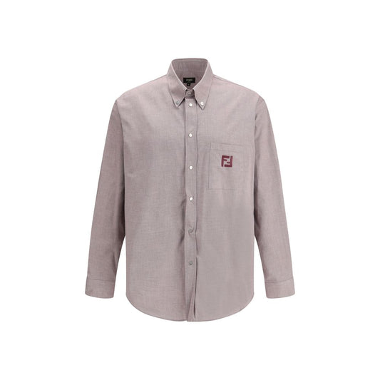 Fendi Bordeaux Cotton Shirt
